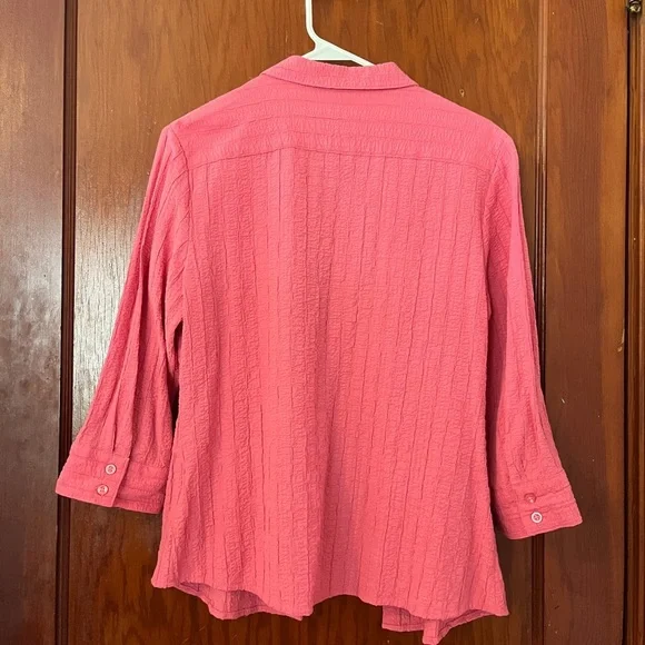 Croft & Barrow Pink Button-Down Shirt NEVER WORN size M - Picture 6 of 6